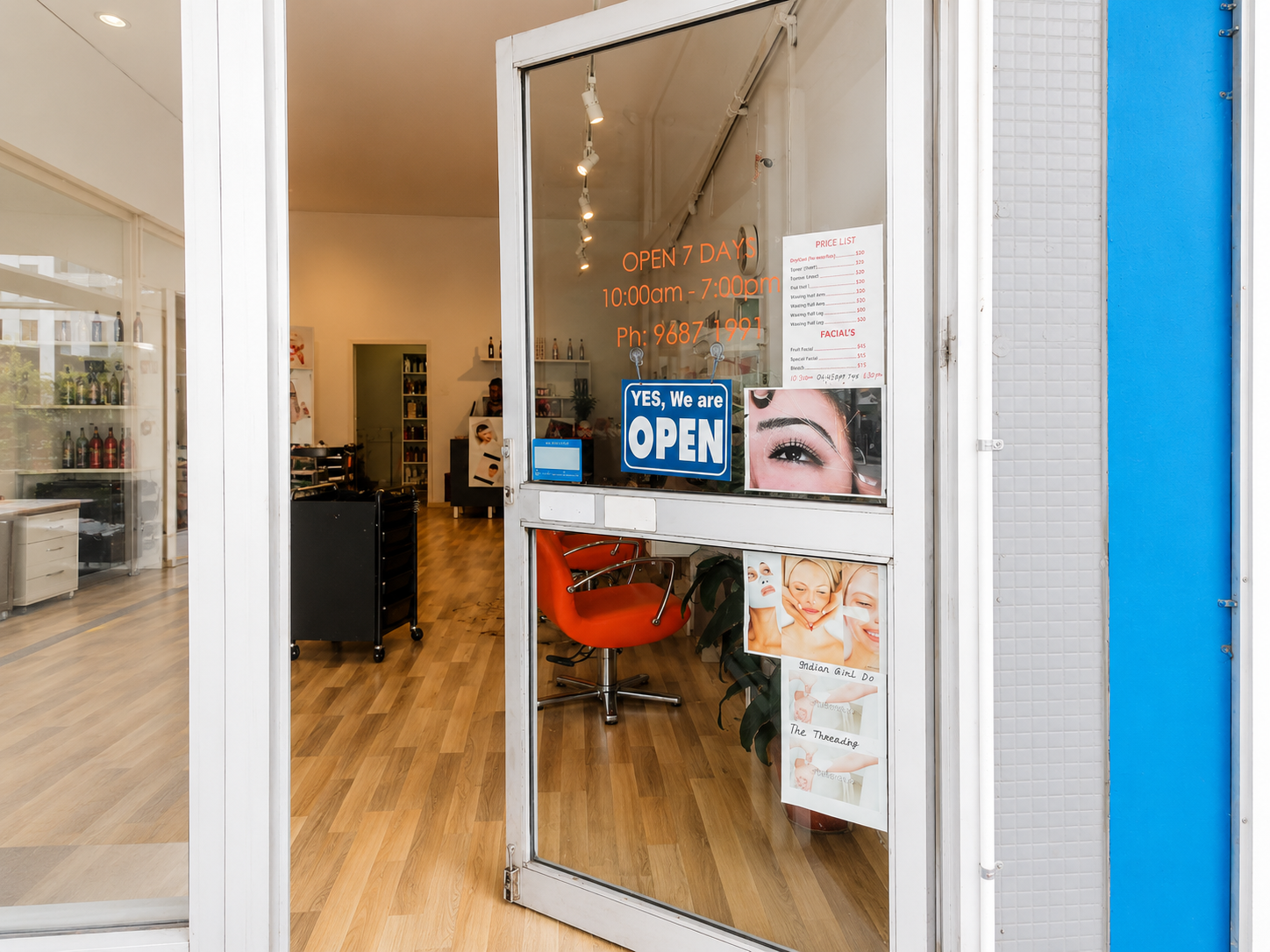 Sakura Hair Designs storefront or salon interior